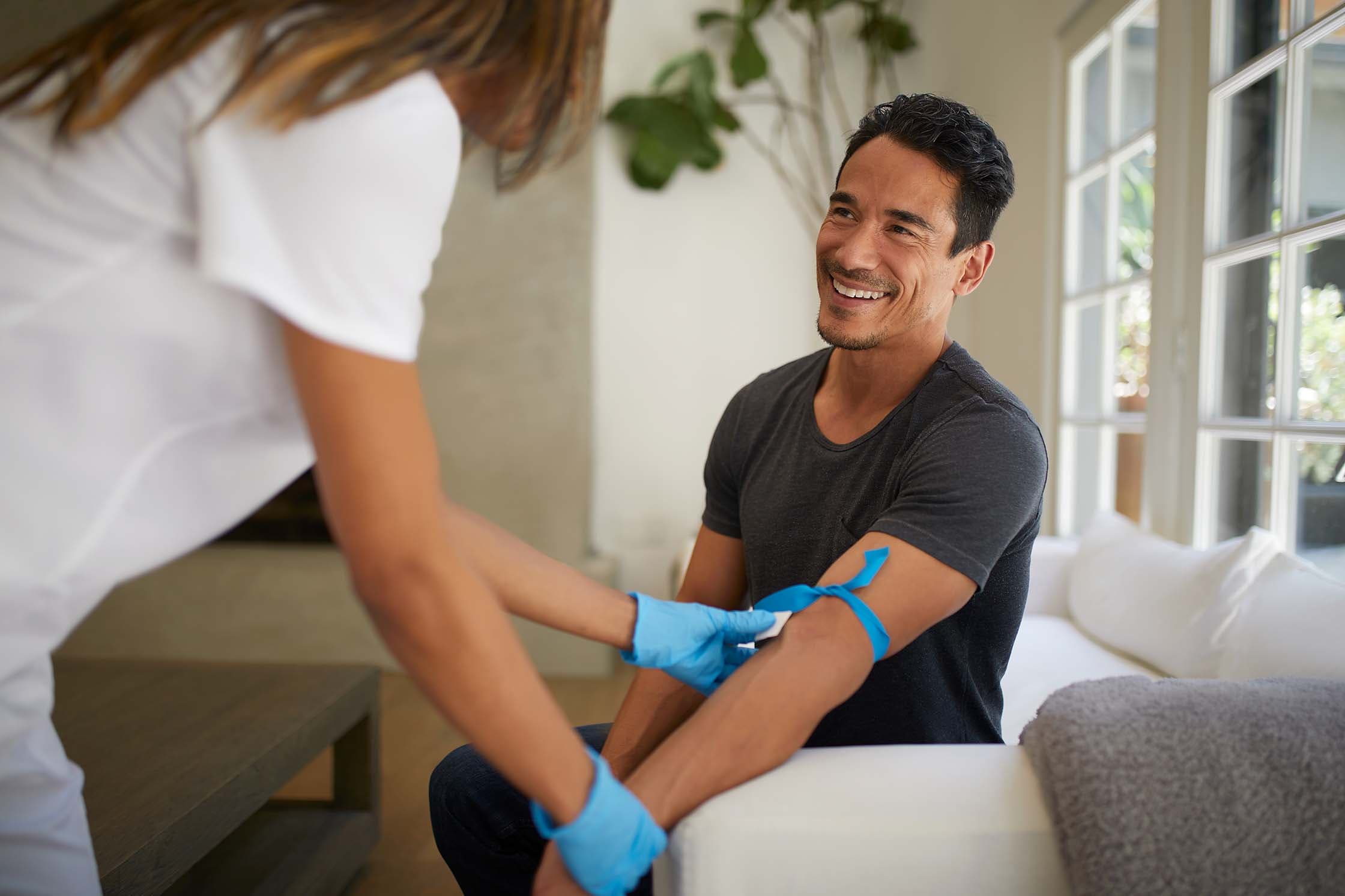 Man Getting Lifeforce Diagnostic