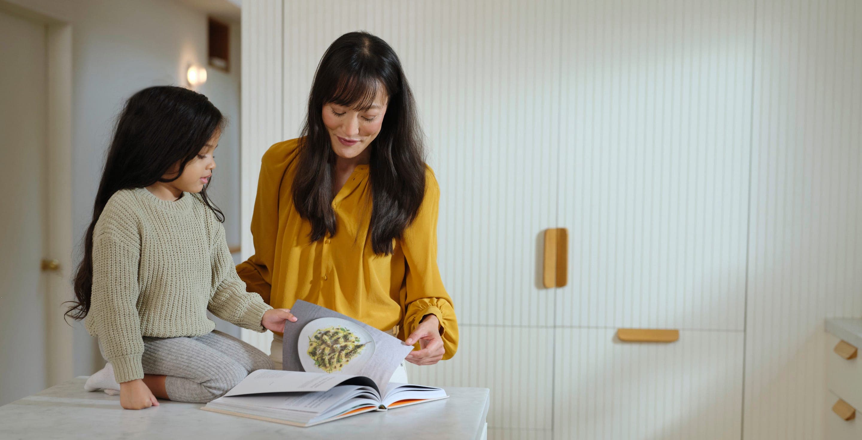 Woman with Daughter Reading Menopause