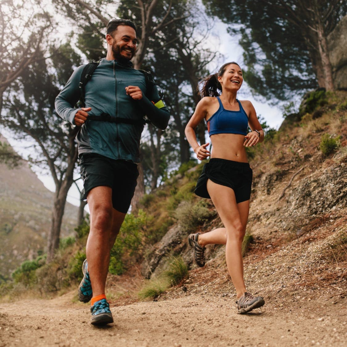 Couple Running