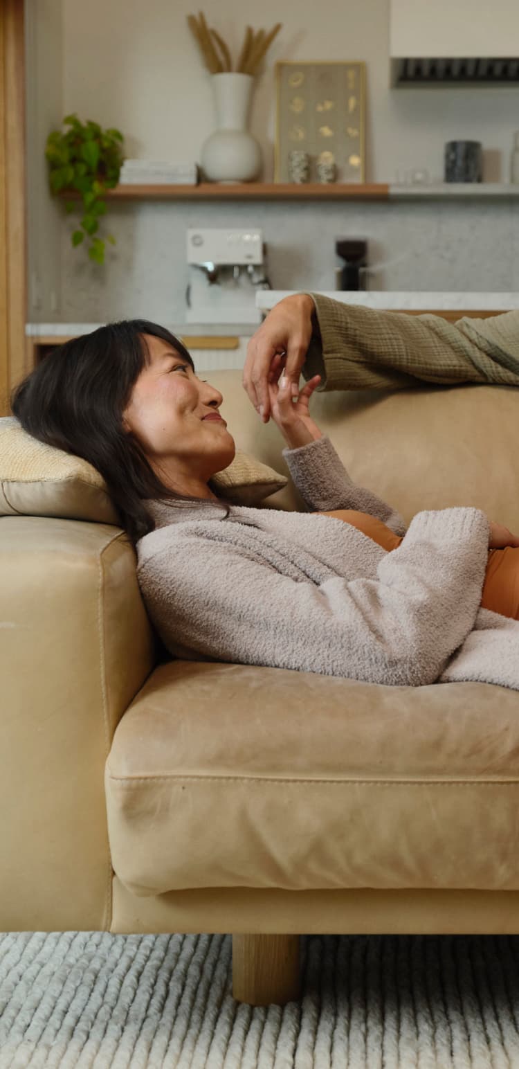 couple on couch mobile